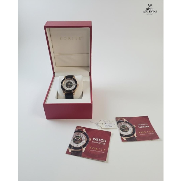  Korite Ammolite Watch Genuine , Ammolite Gemstone Mosaic Dial Set Against White Mother Of Pearl.