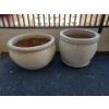 Image 1 : Ceramic Garden Planters 16W w/ Horizontal Lawn Lounger 