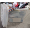 Image 6 : Plastic Storage Bin Containing Assorted Decorative and Miscellaneous Items