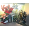 Image 1 : Artificial Poinsettias and Nativity Scene 20 T