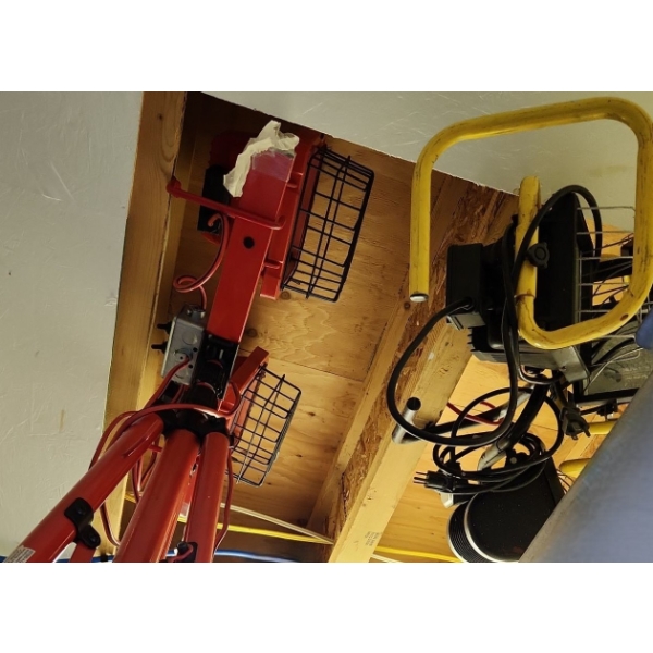 Halogen Work Lights- Two Smaller Ones For Work Space, One w/ Taller Tripod Base
