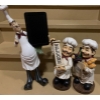 Image 1 : Group of Resin Chefs- Tallest Holding Board 22 T 