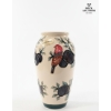 Image 1 :  Moorcroft Pottery Plum Tree And Birds Pattern Vase 7.25''INCHES IN HEIGHT