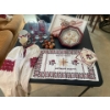 Image 1 : Assorted Ukrainian Decor and Kitchenware, embroidered Ukranian Blouse, Easter Eggs, Napkins, Serving