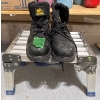 Image 1 : Bulldozer Green Tag Work Boots Size 14 w/ Folding Aluminum Shop Platform