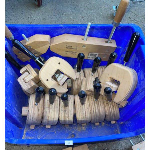Woodworkers Building Kit - Assorted Clamps Brackets Tools & More