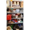 Image 4 : Pair of Metal Utility Shelves 30 w, 58 h, 12 d and Contents Including: Toolboxes, Tools, Milkcrates