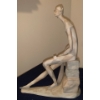 Image 4 : Nao By LLADRO Porcelain Matte Sitting Harlequin Mandolin Player Sculpture  - 5W, 11D, 14T