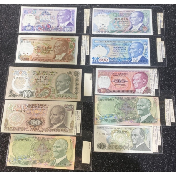 Collection of Turkish Paper Money