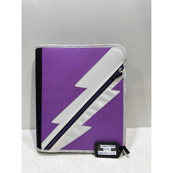 Binder of Upper Deck 13-14 Hockey Cards