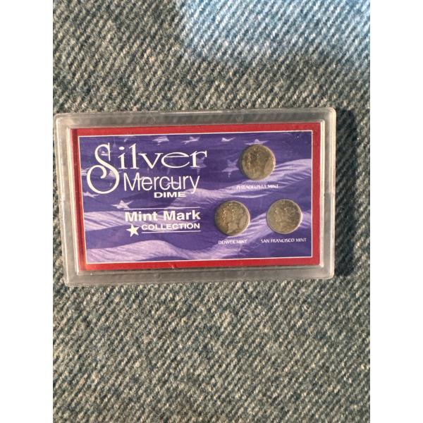 American Silver Mercury Dime Mint Mark Collection