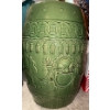 Image 3 : Chinese Green Majolica Garden Seat / Pedestal - Ceramic Barrel 21T