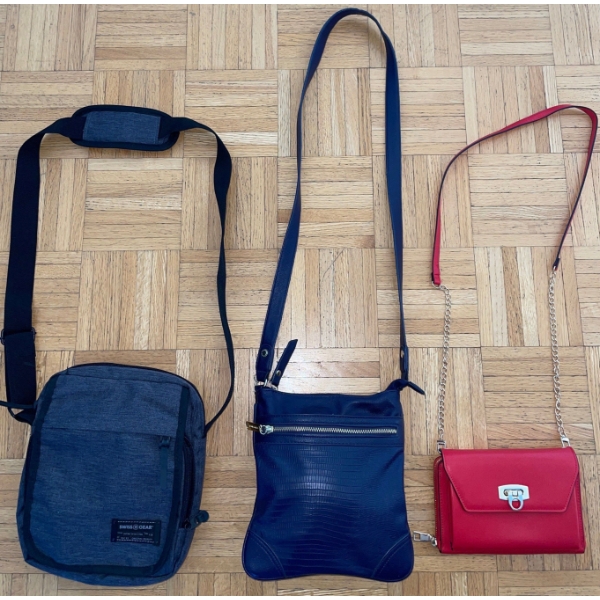 Three Assorted Women's Handbags  Urban Purses for Any Outting