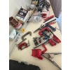 Image 2 : Large amount of hand tools, including vices, saws, drillbit set sharpening stones screwdrivers +More