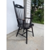 Image 2 : 6 Black Wood Windsor-Style Dining Chairs