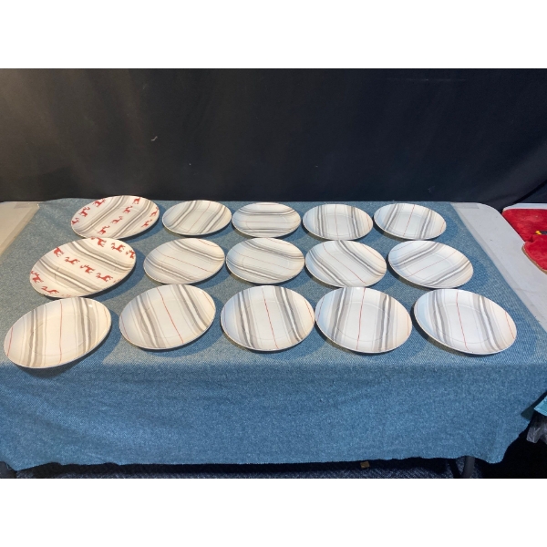 Candy Cane Plates