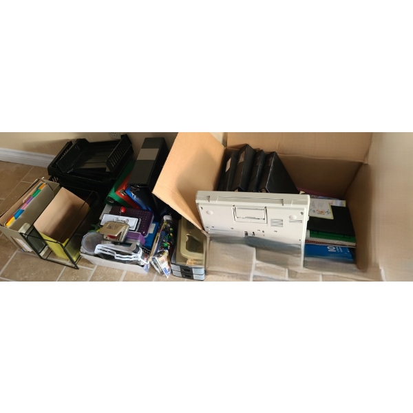 Smith Corona XD 4700 Electric Typewriter, also incl Binders, Pens Notebooks, Hole Punches & more!