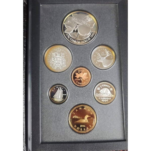 Canada 1996 Proof Set with Case and Card