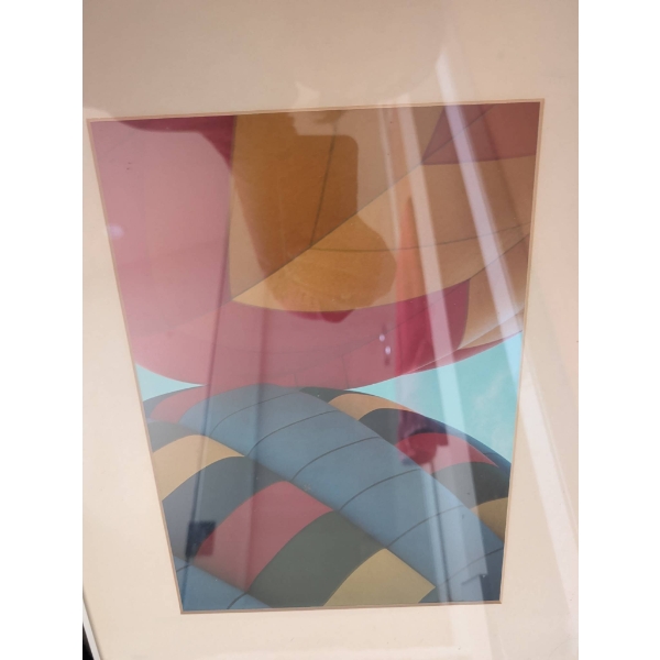 Framed Photograph of Vibrant Hot Air Balloons, 16inches—21 Inches