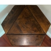Image 2 : Antique Drop-Leaf Hexagon Occasional Table W/Triangular Shelf  24x21x22"tall
