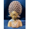 Image 1 : Balinese Hardwood Carving-Bust of Woman w/ Headdress 
