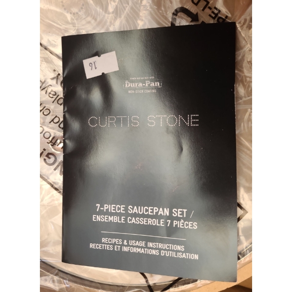 Curtis Stone 7 Piece Saucepan Set (New in Box)