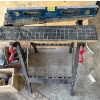 Image 2 : Jobmate Sawhorse, Metal Toolkit, Level and More Misc. Tools 