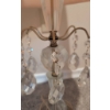 Image 2 : Glass Table Lamps with Crystal Accents and Pleated Shades