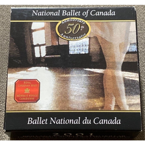 2001 National Ballet of Canada 92.5% Silver 25.175 Grams