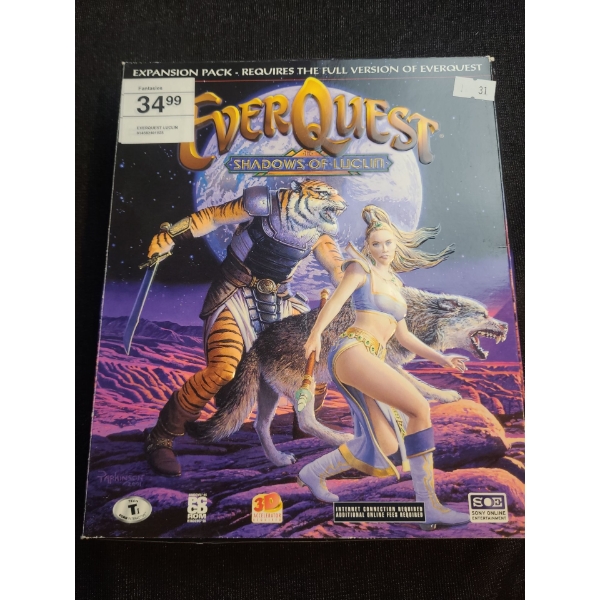 Everquest Shadows of Luclin PC CD-ROM Game 