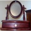Image 4 : Vintage Victorian-Style Wooden Jewelry Box w/A Swivel Mirror-Dressing Table