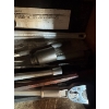 Image 3 : Collection of rigid, solid, steel pipe, wrenches, crow bars, and Westward 21p Drive Socket set 