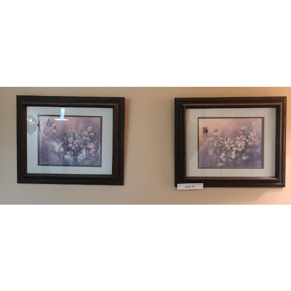 Floral Painting, Framed Prints 17 X 14, Display Shelf, Magazine Rack