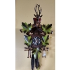 Image 1 : Cuckoo Clock with Colorful Buck Design 16 L, 10 W, 6 D 