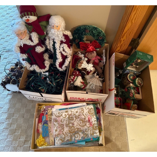 Holiday Essentials - Gift Wrap, Lighting, Mr and Mrs Klaus Figures, Decor & Much More 