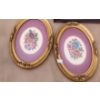 Image 6 : Needlepoint Art: Yellow Roses: 14.5 X 24, Three Cutout Matting Roses: 22 X 11, Two X Oval 9 X 7 