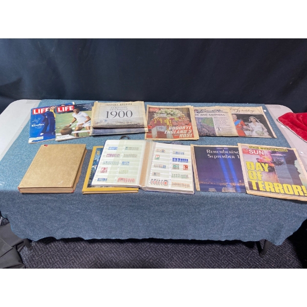 Antique Magazines, Newspapers & Stamps