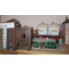 Image 2 : Assorted Model Railway Buildings Incl: Shell Oil, Wooden House and Water Tower