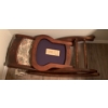 Image 3 : Gorgeous Wooden and Cloth Rocking Chair (Folds Up) - 17W, 30D, 30T