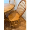 Image 3 : Solid Wood Dining Table w/ 4 Chairs - Table is 35.5W, 29T