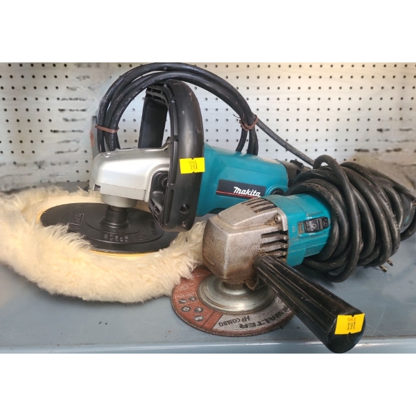 Makita Model 9227C Electric Polisher and Makita Sander