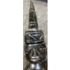 Image 11 : Hand Carved Yellow Marble Bookends & Black Obsidian Aztec Sculptures 