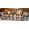 Patterned Sofa w/ Decorative Throw Cushions 90x36x30