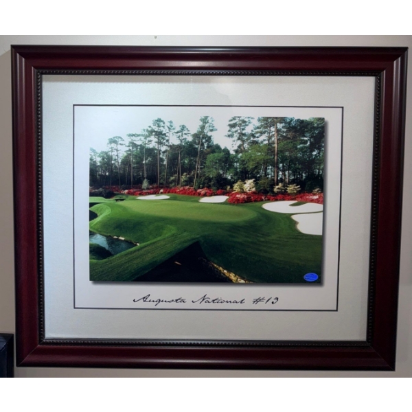 Framed Print Of The 13th Hole "Azalea" At Augusta National Golf Club