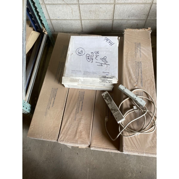 Engineered Walnut Hardwood Flooring and Two Power Strips