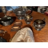 Image 2 : Collection of vintage purses and silver plated, tea, pot, flower, vase, creamer, and sugar bowl