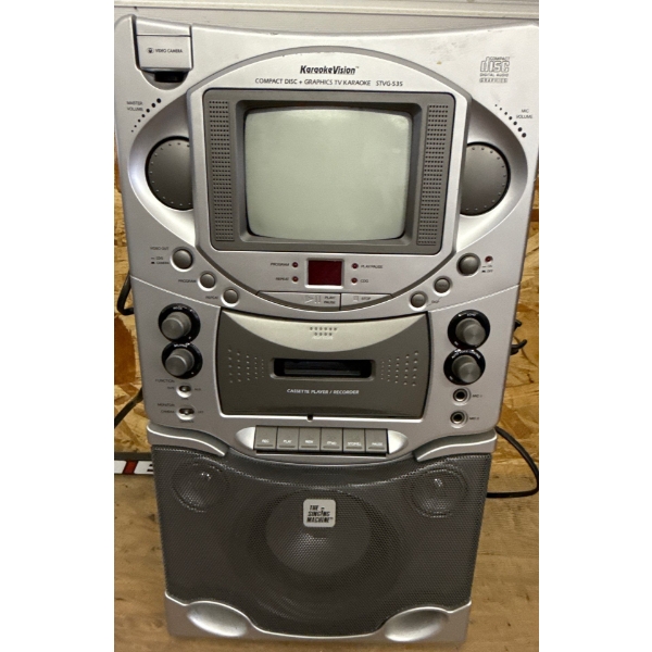 Portable Karaoke Machine-Compact Disc + Graphics TV  ModelNo.STVG-535