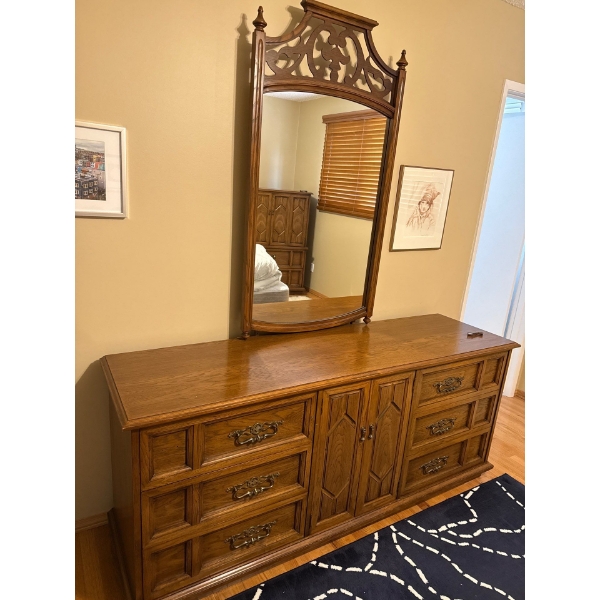 Large Dresser w/ Mirror, Dresser Only - 72W, 20D, 83T