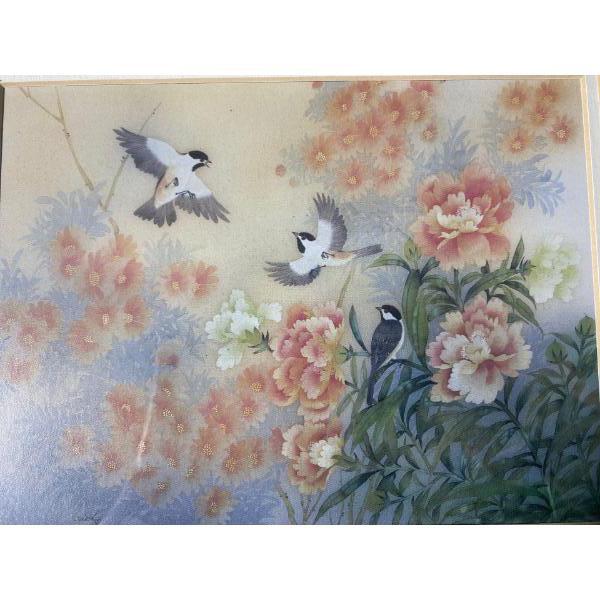 Frolicking Birds (6.5" x 4.5" Before Frame)