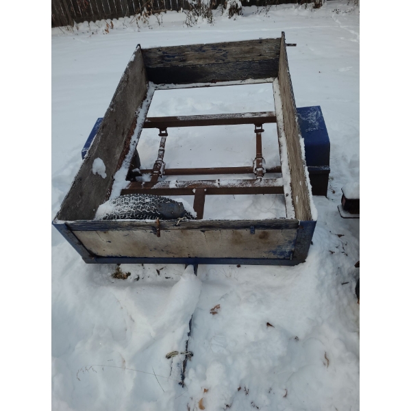 Wooden Frame Trailer 77 L, 50 W